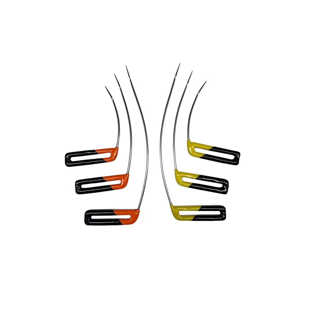 InoxPDR T-Handle Dent Repair Rod Set Shanghai Edition Grip with Curved Steel Tips - 6-Piece (15cm, 25cm, 35cm Right Left) InoxPDR